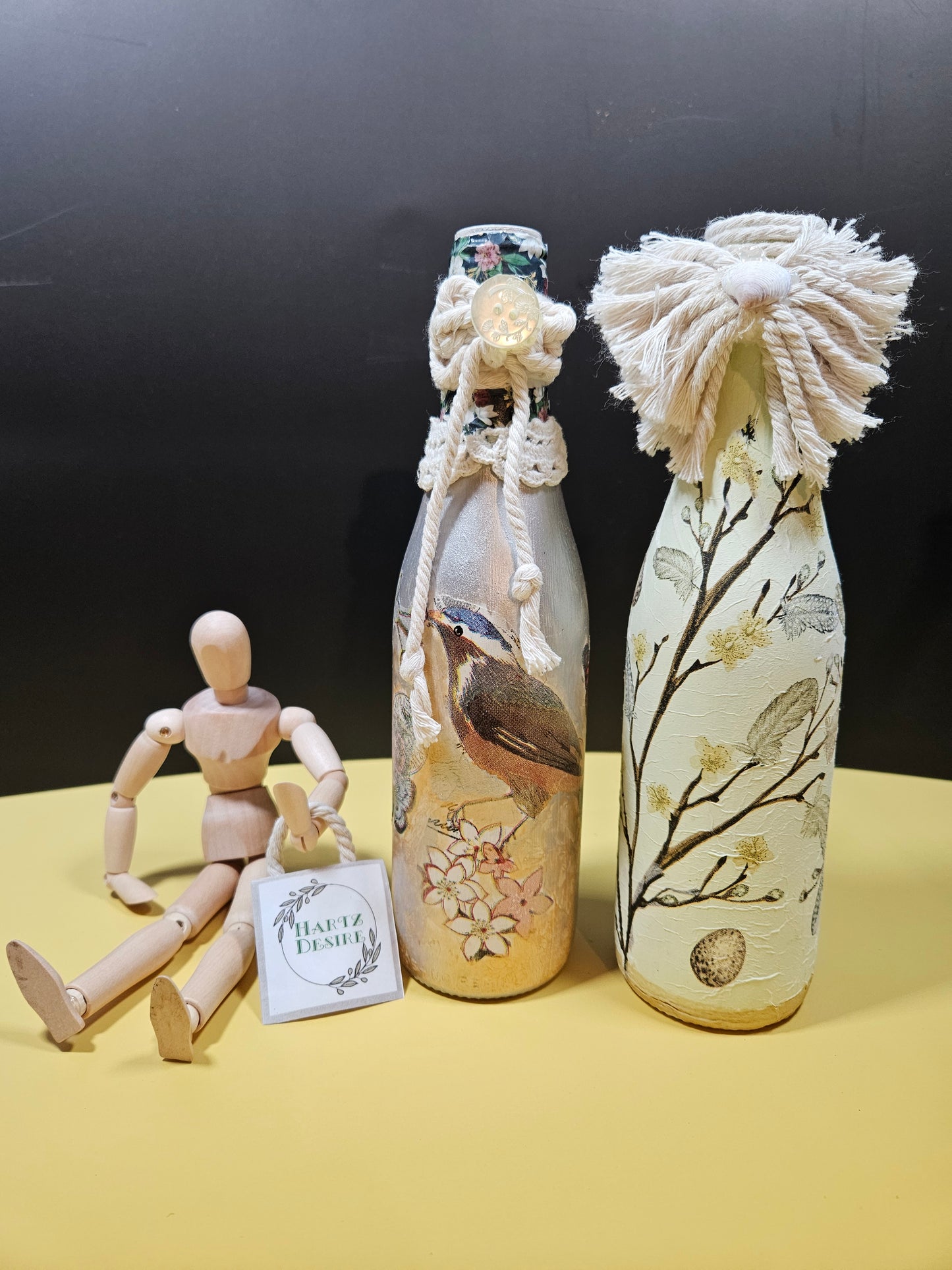 Handcrafted Bottle Decor